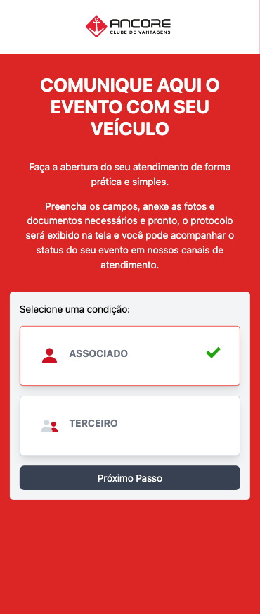 Ancore - Cadastro de Sinistros